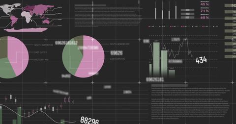 Dynamic Financial Data Analytics with Global Connections - Download Free Stock Images Pikwizard.com