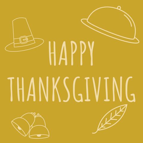 Warm Thanksgiving Greeting with Festive Icons - Download Free Stock Templates Pikwizard.com
