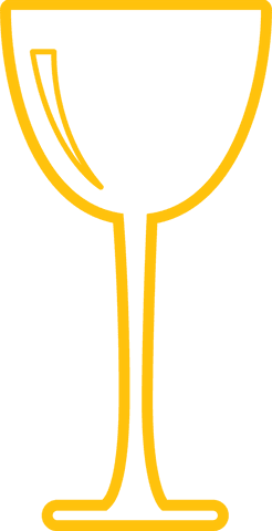 Yellow Glass Icon on Transparent Background for Celebrations - Download Free Stock Videos Pikwizard.com