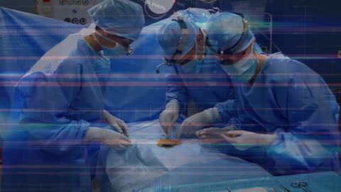 Surgeons Focusing on Surgery with Technological Signal Disturbance