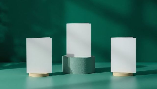 Minimalist Blank Cards for Modern Product and Branding Display