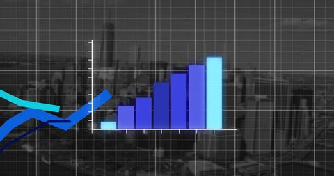 Digital Data Graph Overlays on Urban Cityscape - Download Free Stock Images Pikwizard.com