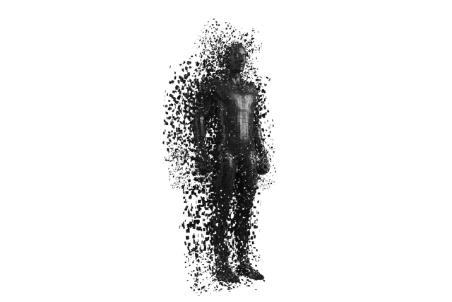 Full Length Transparent Pixelated 3D Model of Man - Download Free Stock Videos Pikwizard.com