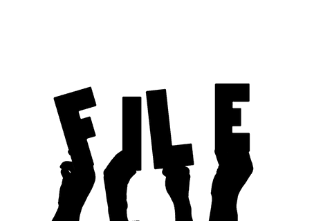 Digital pdf icon concept with hands transparent background