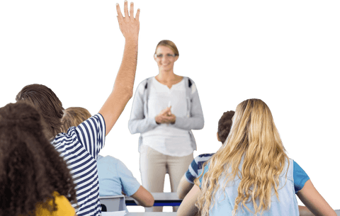 transparent diverse students in classroom raising hand - Download Free Stock Videos Pikwizard.com