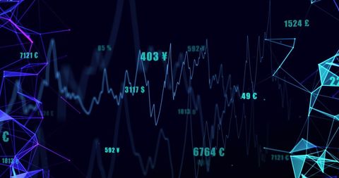 Dynamic Financial Data with Digital Neon Overlay Concepts - Download Free Stock Images Pikwizard.com