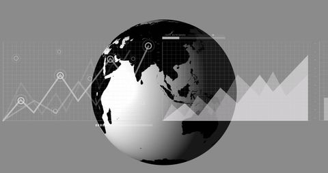 Global Data Analysis with Digital Financial Interface Graphics - Download Free Stock Images Pikwizard.com