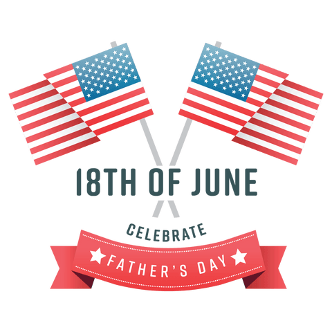 celebrate father's day digital graphic with flags on transparent background - Download Free Stock Videos Pikwizard.com