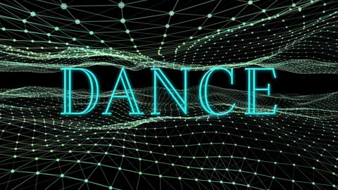 Futuristic Digital Dance Concept with Flowing Networks