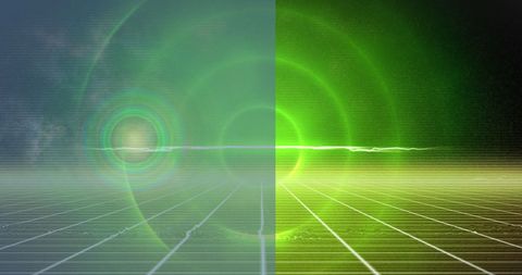 futuristic digital grid with vibrant neon light patterns - Download Free Stock Images Pikwizard.com