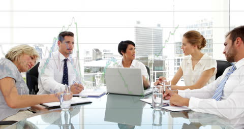 Business Team Discussing Innovative Solutions During Office Meeting