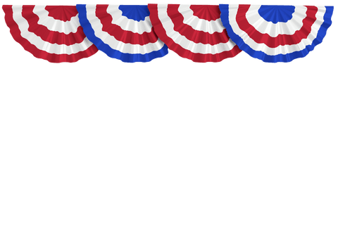 transparent patriotic red white blue bunting banners - Download Free Stock Videos Pikwizard.com