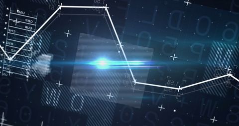 Financial Data Visualization with Abstract Graphics - Download Free Stock Images Pikwizard.com