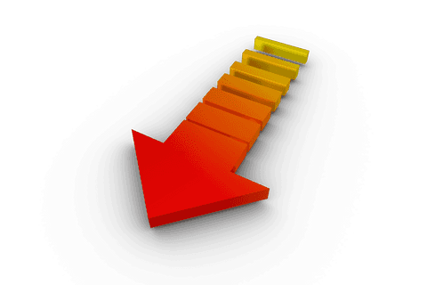 red gradient arrow on transparent background illustration - Download Free Stock Videos Pikwizard.com
