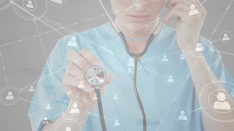 Healthcare Connection Concept with Doctor and Digital Network