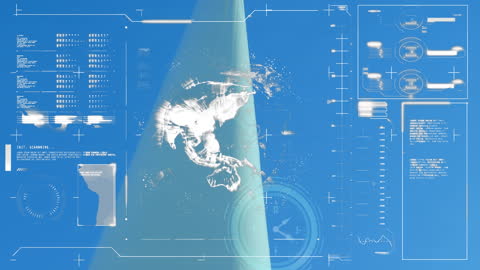 Digital Data Overlay with Wind Turbine and Worker