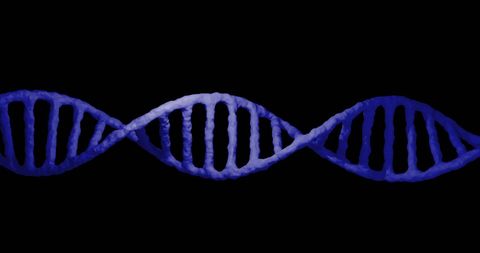 abstract blue dna strand on black background for scientific concepts - Download Free Stock Images Pikwizard.com