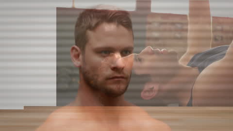 Fitness Visualization Overlaid with Dynamic Shapes in Gym