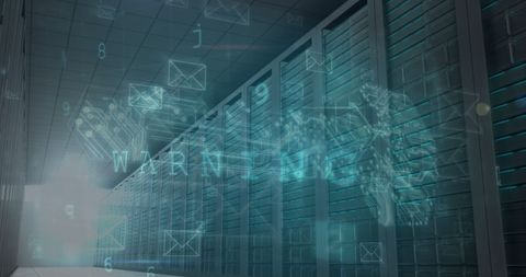 Digital Security Breach Warning Over Data Servers - Download Free Stock Images Pikwizard.com