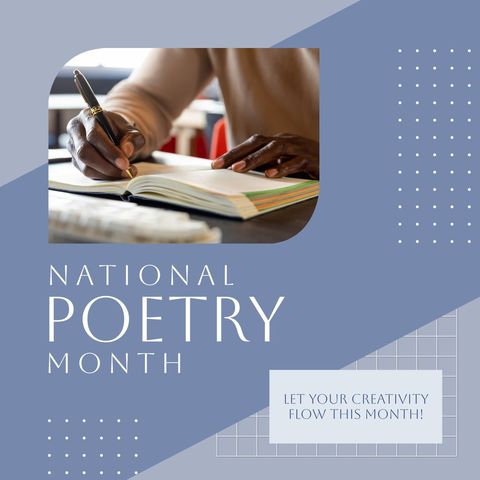 celebrating national poetry month with writing activity - Download Free Stock Templates Pikwizard.com