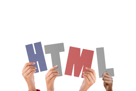 hands holding up colorful transparent letters spelling html code - Download Free Stock Videos Pikwizard.com