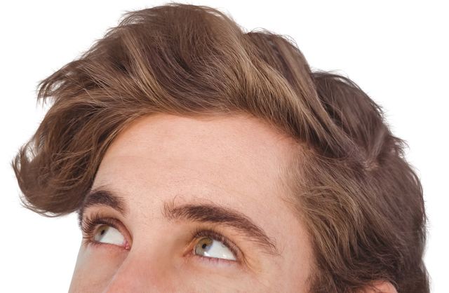 Transparent Background Man's Hair Close-Up Looking Up - Download Free Stock Videos Pikwizard.com