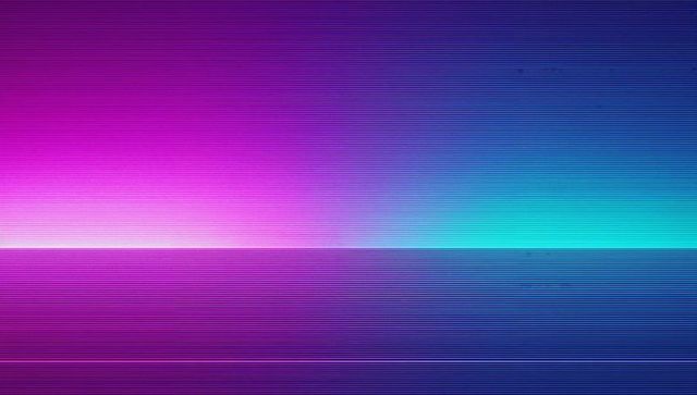 Vibrant magenta and cyan gradient with horizontal lines