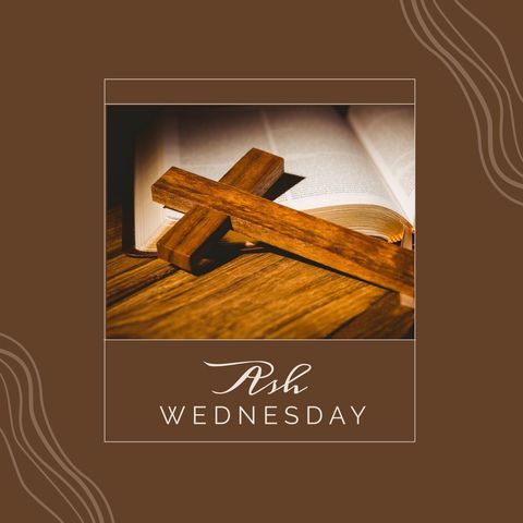 ash wednesday cross and bible symbolizing christian tradition - Download Free Stock Templates Pikwizard.com