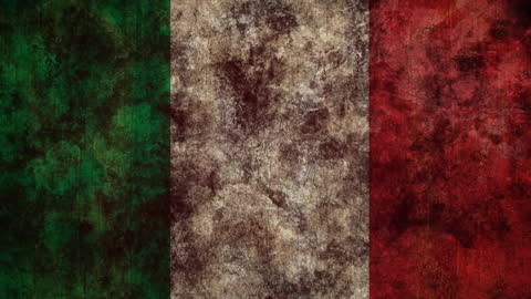 Italy Flag Grunge Texture with Moving Opaque Layers