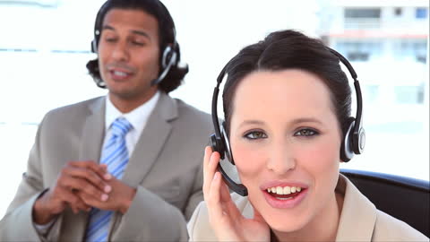Customer Support Team Engaged in Communication Workplace