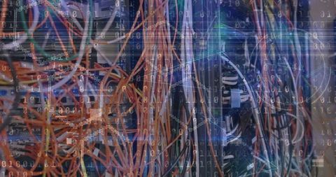Data Processing Over Server Room Technology Interface - Download Free Stock Images Pikwizard.com