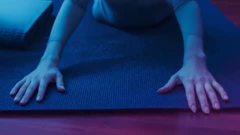 Yoga Enthusiast Practicing Stretching Towards Backbend Progression