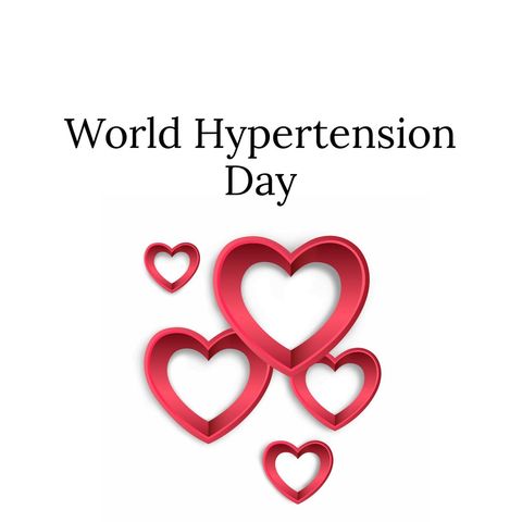 World Hypertension Day Design with Red Heart Symbols - Download Free Stock Templates Pikwizard.com