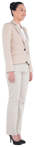 Transparent PNG of Smiling Asian Businesswoman Standing Confidently