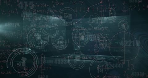 Mathematical Equations and Data Processing Digital Convergence - Download Free Stock Images Pikwizard.com
