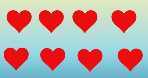 Seamless Pattern of Red Hearts on Gradient Background - Download Free Stock Images Pikwizard.com
