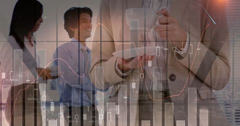 Business Professionals with Data Analytics Overlap