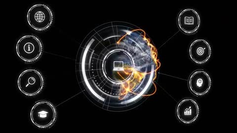Futuristic Network Interface Concepts in 3D Earth Mapping