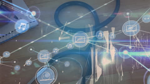 Medical Network Connections Over Stethoscope