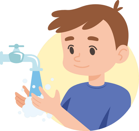 boy washing hands focusing on hygiene with transparent background - Download Free Stock Videos Pikwizard.com