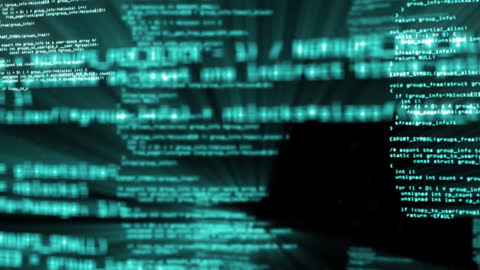 Futuristic Data Streams in Cyber Animation