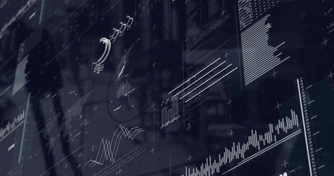 Professional Analyzing Complex Financial Data on Multiple Screens - Download Free Stock Images Pikwizard.com