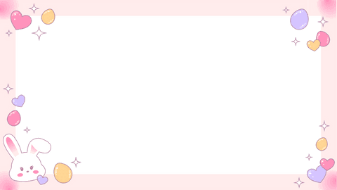 Pastel Pink Bunny and Eggs Border on Transparent Background - Download Free Stock Videos Pikwizard.com