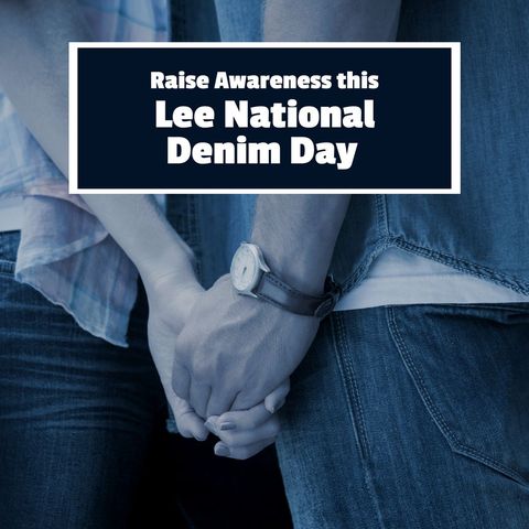 holding hands raising awareness on lee national denim day - Download Free Stock Templates Pikwizard.com