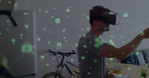 Immersive Augmented Reality Experience with Futuristic Holograms - Download Free Stock Images Pikwizard.com