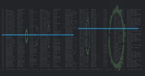 Digital Data Processing with Scope Scanning Interface - Download Free Stock Images Pikwizard.com