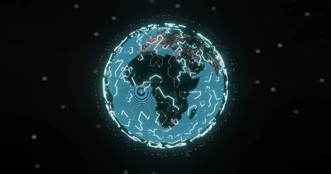 Digital Data Connection Network Over Globe Visualizing AI Processing - Download Free Stock Images Pikwizard.com