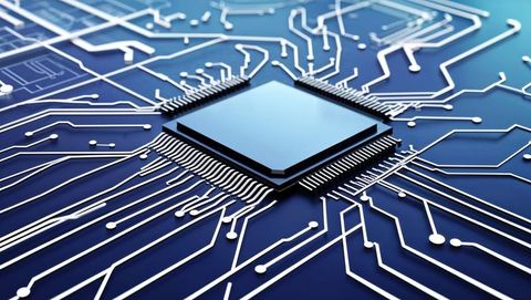 Microchip on Circuit Board Highlighting Modern Electronic Design - Download Free Stock Images Pikwizard.com