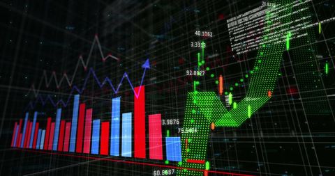 Digital Financial Market Trends and Data Visualization - Download Free Stock Images Pikwizard.com