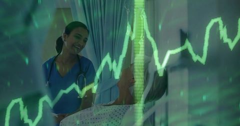 Healthcare professional providing compassionate care to senior patient